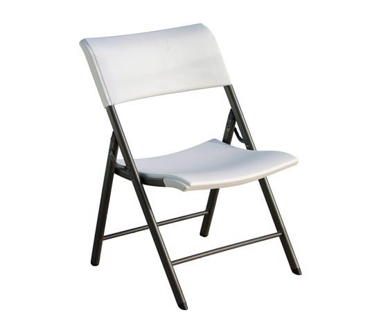 Lifetime 4-Pack Light Commercial Contemporary Folding Chairs - White (80191) - Easy to clean and easy to fold up for convenient storage 
