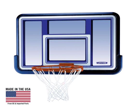 Lifetime 44 in. Acrylic Black Fusion Basketball Backboard with Slam-It Rim (73650) - Convenience of playing your favorite game at your own home.