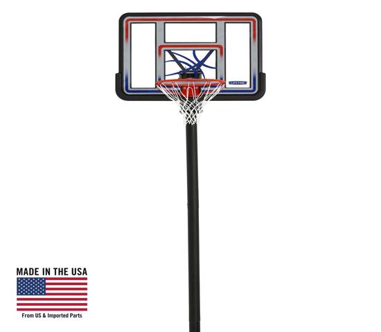 Lifetime 44 in. In-ground Basketball Hoop - Makrolon Polycarbonate Quick Adjust System (1008) - Brings amazing fun outside to your family and friends.