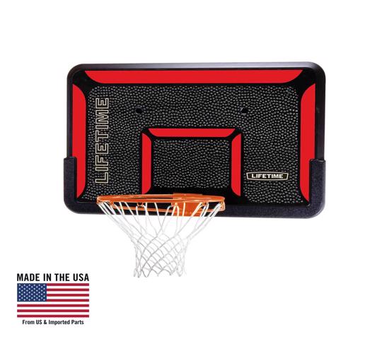 Lifetime 44 in. Rectangular Impact Basketball Backboard - Classic Rim (3823) - Bring excitement and fun with backboard and rim combo.