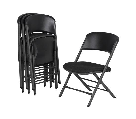 Lifetime 4-Pack Padded Folding Chairs - Gray Sand (480621) - Elegant, and perfect for any activity or meeting.