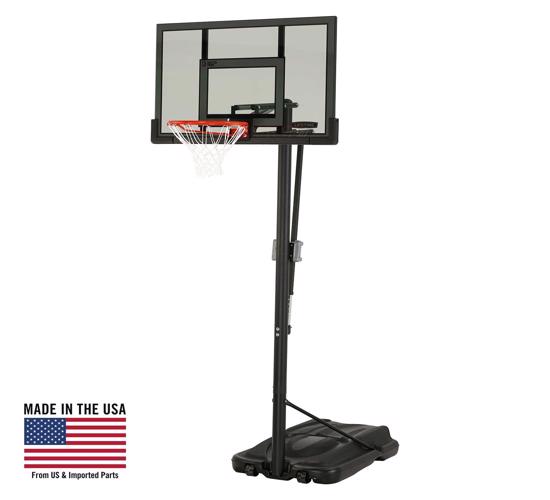 Lifetime 52-Inch Polycarbonate Adjustable Portable Basketball Hoop (90770) - Heavy-duty portable base perfect for your home.