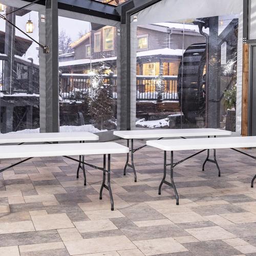 Lifetime 6-foot Folding Table 2 pack - White Granite (80890)  This table can be use either indoor or outdoor. 