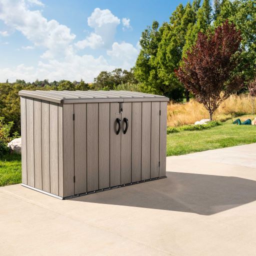 Lifetime 75 cu. ft. Horizontal Storage Shed (60341) This storage shed is a perfect addition to your outdoor setting. 