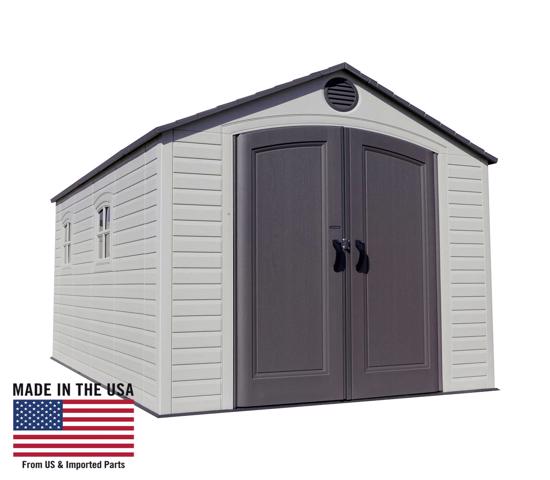 Lifetime 8x12.5 ft Plastic Storage Shed Kit (6402) - Durable, low maintenance, worry free and a great storage for your stuff.