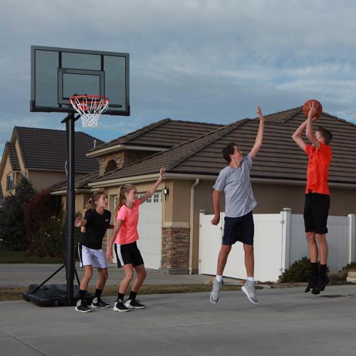 Lifetime 52 in. Adjustable Portable Basketball Hoop (90853) Enjoy your outdoor activity with your friends with this basketball hoop! 