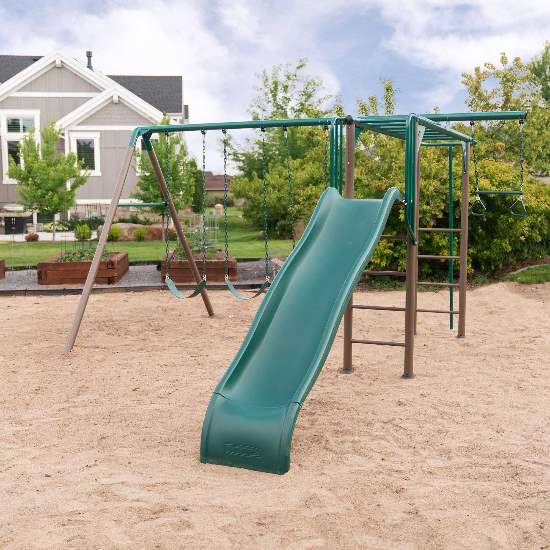 Lifetime Monkey Bar Adventure Swing Set - Earthtone (91028) This swing set is perfect for your family and backyard. 