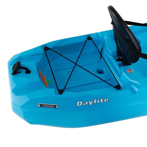 Lifetime Daylite 80 Sit-On-Top Kayak with Paddle  - Glacier Blue (91034)  Backview of the Kayak 