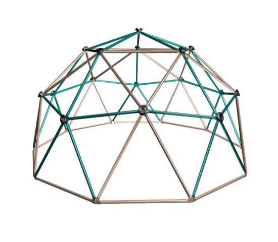 Lifetime Kids Metal Dome Climber - Green and Tan (90136) - Entertain your kids right in the convenience and safety of your own backyard.