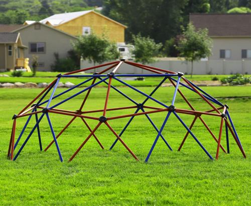 Lifetime Kids Metal Dome Climber - Red and Blue (101301) - Kids can play safely and comfortably.