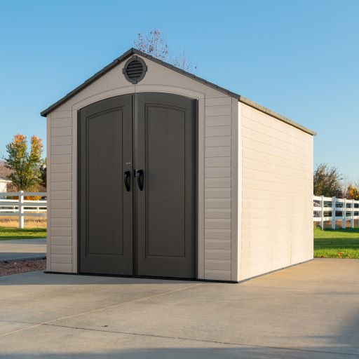 Lifetime 8x10 Double-Wall Storage Shed Kit with Floor (60371) Perfect addition to any outdoor space. 