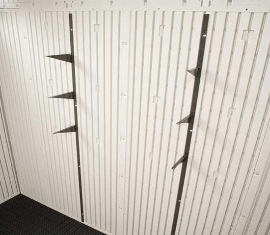 Lifetime Shed Shelf Channels Kit (0190) - Allows you to install more shelving
