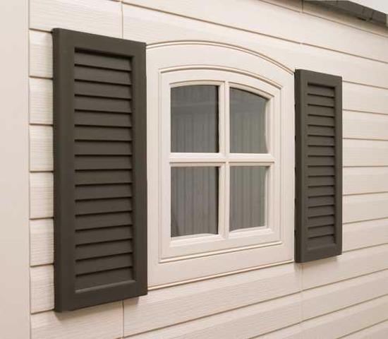 Lifetime Shed Shutters Kit for 8 ft and 11 ft Sheds (0111) - Bring style to windows of your Lifetime shed.