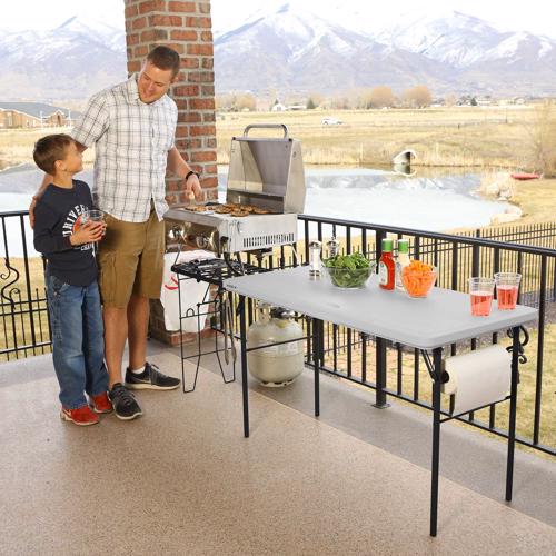 Lifetime Light Commercial 4ft Tailgate Table (280813) This table is a necessity in all your outdoor activities. 