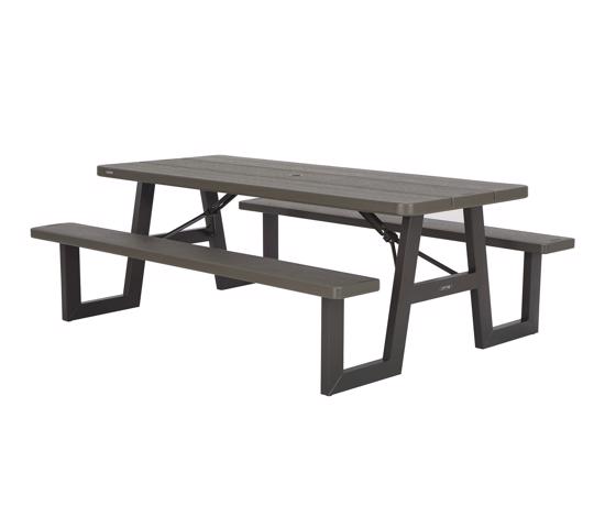 Lifetime W-Frame 6ft Picnic Table - Brown (60233) - Great for outdoors use.