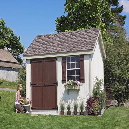Little Cottage Company Colonial Pinehurst 10x18 Storage Shed Kit (10x18 PCGS-WPNK) Everything is precut and ready to assemble! 