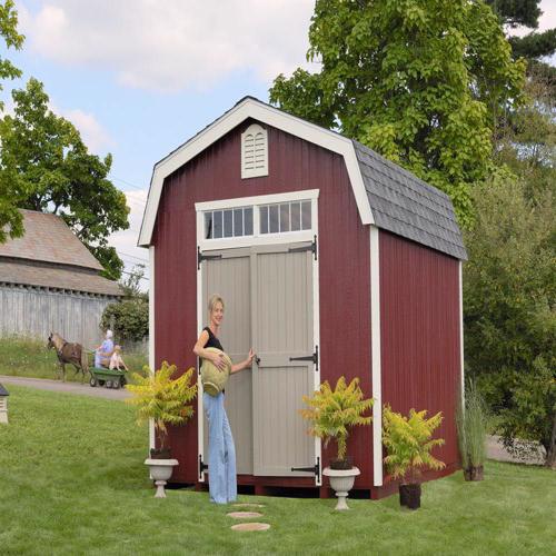 Little Cottage Company Colonial Woodbury 12x18 Storage Shed Kit (12x18 WBCGS-WPNK) Everything is pre-cut, pre-fastened and ready to be painted. 