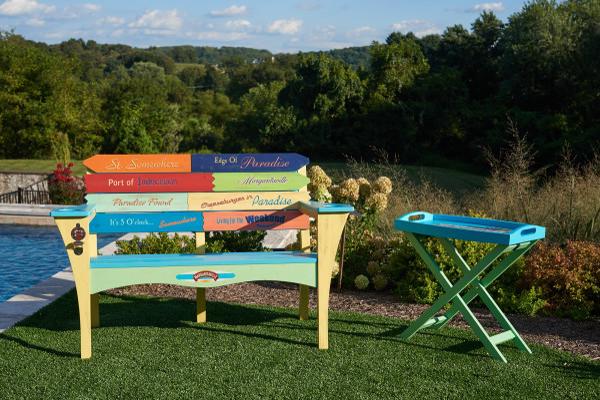 Margaritaville Garden Bench - Southern Most Point (BN2MV-1) This garden bench is a perfect addition to your lawn, garden and pool area. 