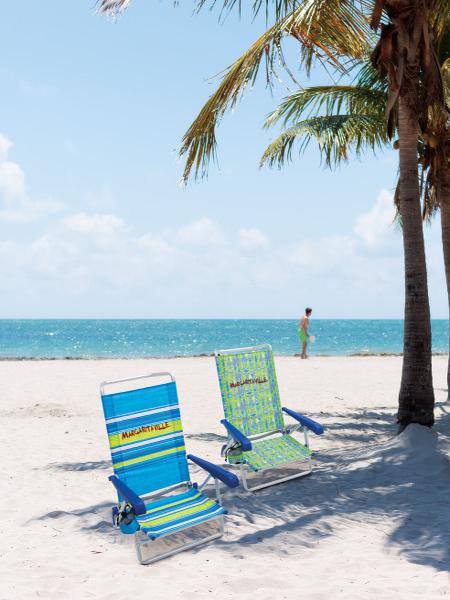 Margaritaville 5-Position Beach Chair - Blue Stripe (SC196MV-504-1) This 5-position beach chair is the best accessory that you can bring to your beach outing. 