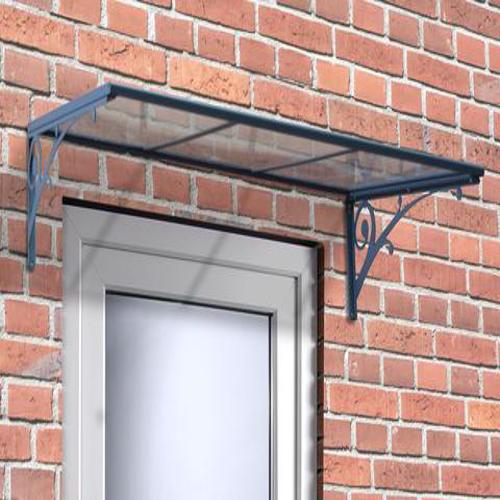 Palram Aries 1350 Awning - Clear (HG9540) It has 100% UV protected panel. It doesn't yellow. 
