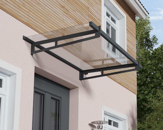 Palram - Canopia Bremen 1500 5x3 Awning Kit - Gray / Clear (HG9588) This awning is a perfect shade for you from the weather resistant. 