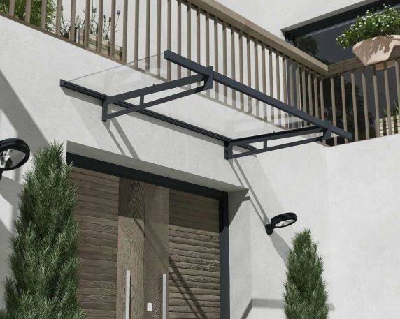 Palram - Canopia Bremen 2050 7x3 Awning Kit - Gray / Clear (HG9589) This awning is a perfect shade for you from the weather resistant. 