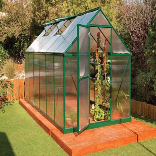 Palram Mythos 6x10 Greenhouse Kit - Green (HG5010G) Provides shade to your growing plants.  