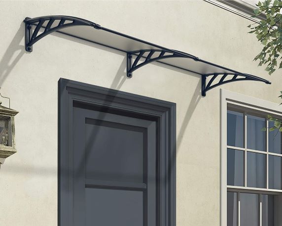 Palram - Canopia Neo 2360 8x3 Awning Kit - Gray/Clear (HG9567) This awning kit will protect you from the sun before or after you enter your door.