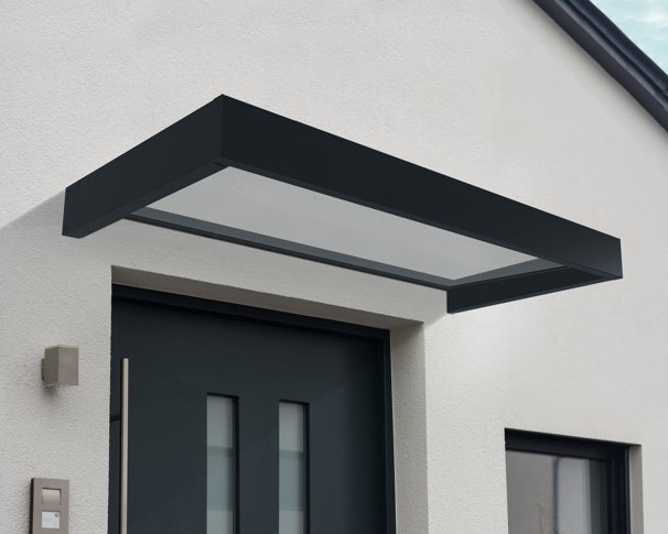 Palram - Canopia Sophia 2150 7x3 Awning Kit - Gray/Clear (HG9546) This awning kit will protect you from the sun before or after you enter your door.