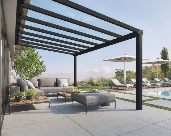 Palram 11x17 Stockholm Patio Cover Kit - Gray/Clear (HG9455) This patio cover will provide protection to you and your family as you enjoy your patio. 