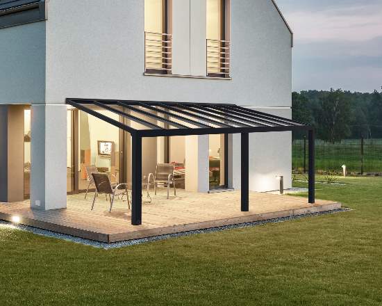 Palram 11x22 Stockholm Patio Cover Kit - Gray/Clear (HG9461) This patio cover will provide protection to you and your family as you enjoy your patio. 