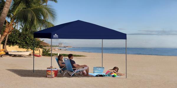 Quik Shade 10x10 Expedition EX100 Canopy Kit - Midnight Blue (163450DS)  This canopy can be the best companion that you can bring on your beach outing.