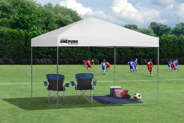Quik Shade 10x10 Expedition EX100 One Push Canopy Kit - White (167403DS) This canopy can be the best companion that you can bring when you watch a soccer game.