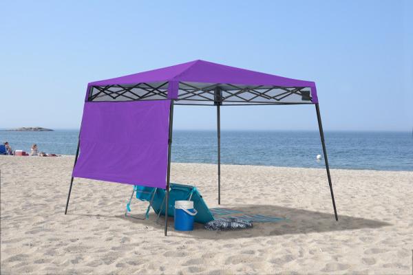 Quik Shade 7x7 Go Hybrid Canopy Kit - Purple (167521DS) This canopy kit is a perfect on-the-go accessory that you can bring on your beach trips. 