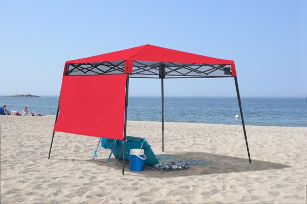 Quik Shade 7x7 Go Hybrid Canopy Kit - Red (167519DS) This canopy kit is a perfect on-the-go accessory that you can bring on your beach trips. 