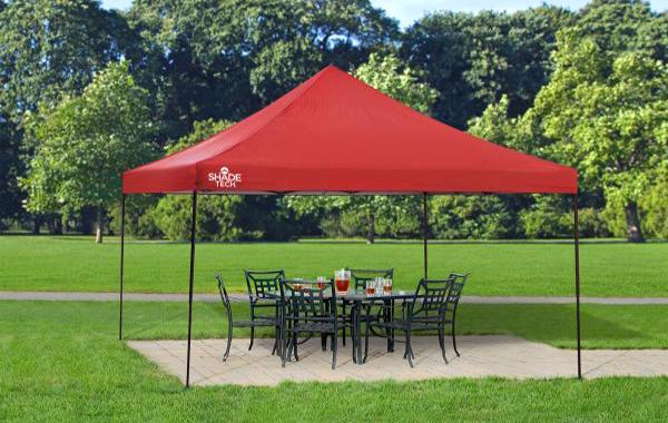 Quik Shade 12x12 Shade Tech ST144 Canopy Kit - Red (160793DS)  This canopy gives you and your family a much-needed protection from the sun.  