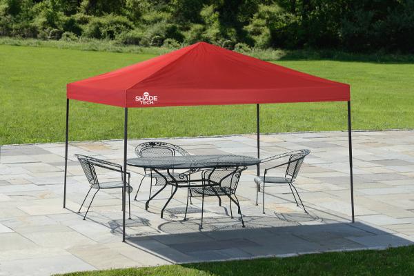Quik Shade 8x10 Shade Tech ST80 Canopy Kit - Red (157384DS) This canopy give you and your family a much-needed protection from the sun.  