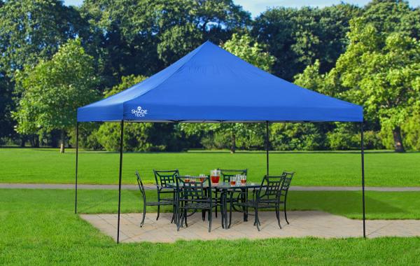Quik Shade 12x12 Shade Tech ST144 Canopy Kit - Blue (167504DS) This canopy gives you and your family a much-needed protection from the sun.  