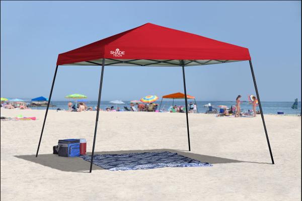 Quik Shade 10x10 Shade Tech ST64 Canopy Kit - Red (157587DS)  This canopy is the best companion when you go to the beach..  