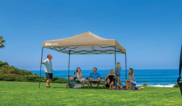 Quik Shade 10x10 Solo Steel 100 Canopy Kit - Khaki (167543DS) This canopy is very useful for your picnic adventures with your family.  