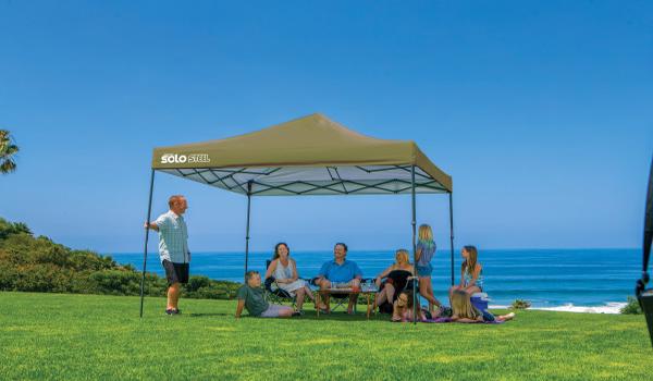 Quik Shade 10x10 Solo Steel 100 Canopy Kit - Olive (167549DS) This canopy is very useful for your picnic adventures with your family.  