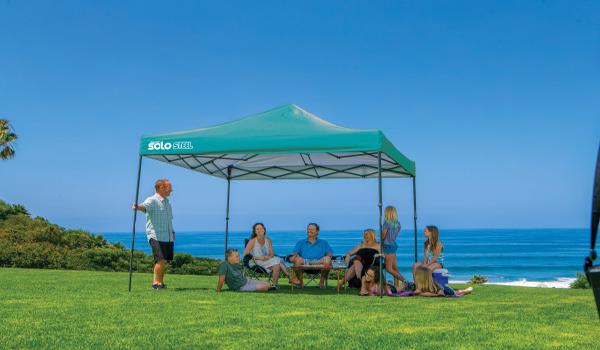 Quik Shade 10x10 Solo Steel 100 Canopy Kit - Turquoise (167537DS) This canopy is very useful for your picnic adventures with your family.  