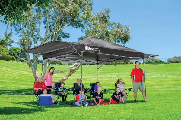 Quik Shade 10x17 Solo Steel 170 Canopy Kit - Black (164748DS) This canopy can be use as your shade as you watch your favorite ball game.  