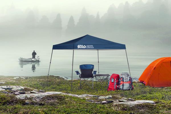 Quik Shade 9x9 Solo Steel 50 Canopy Kit - Midnight Blue (167524DS) This canopy can also be used in your fishing adventures.  