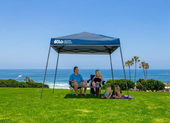 Quik Shade 10x10 Solo Steel 64 Canopy Kit - Midnight Blue (164184DS) This canopy can be your shade on your beach outing. 