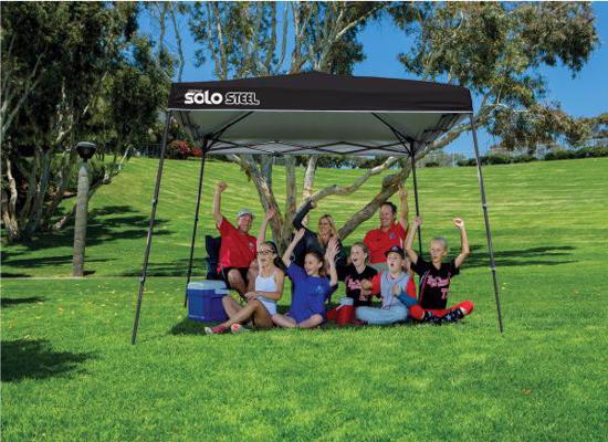 Quik Shade 11x11 Solo Steel 72 Canopy Kit - Black (164296DS) This canopy can be your shade up to 6-7 people. 