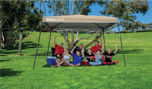 Quik Shade 11x11 Solo Steel 72 Canopy Kit - Khaki (167541DS) This canopy is useful for your picnic outing. 