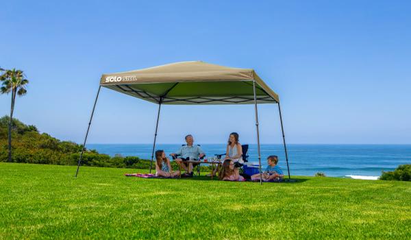 Quik Shade 11x11 Solo Steel 90 Canopy Kit - Khaki (167542DS) This canopy is very useful for your picnic adventures with your family.  