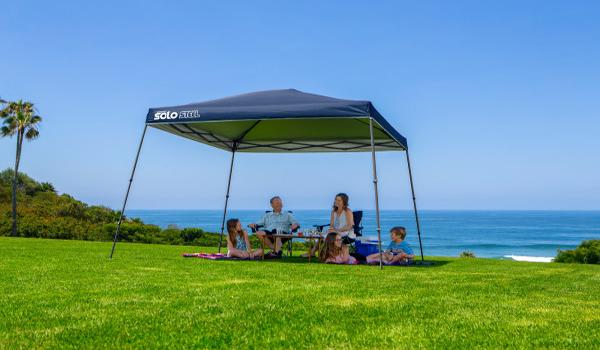Quik Shade 11x11 Solo Steel 90 Canopy Kit - Midnight Blue (167525DS) This canopy is very useful for your picnic adventures with your family.  