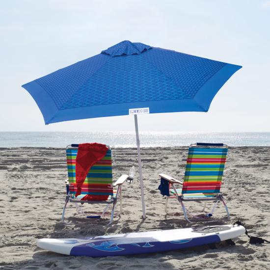 Rio 7' Market Umbrella - Blue (UB97-2012-1) This beach umbrella is great for your beach getaway. 